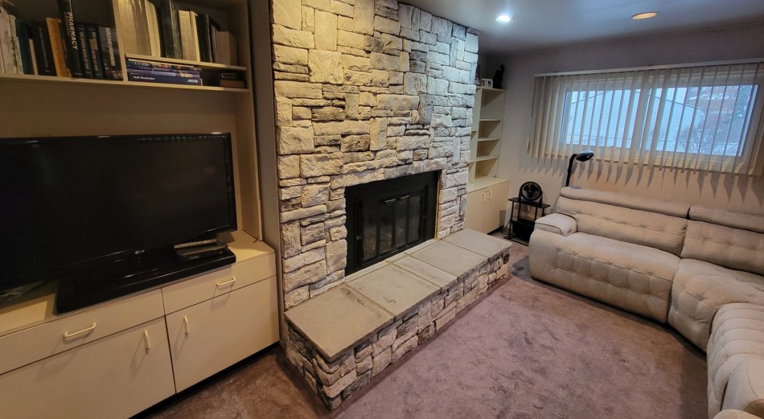 Cultured Stone Fireplace