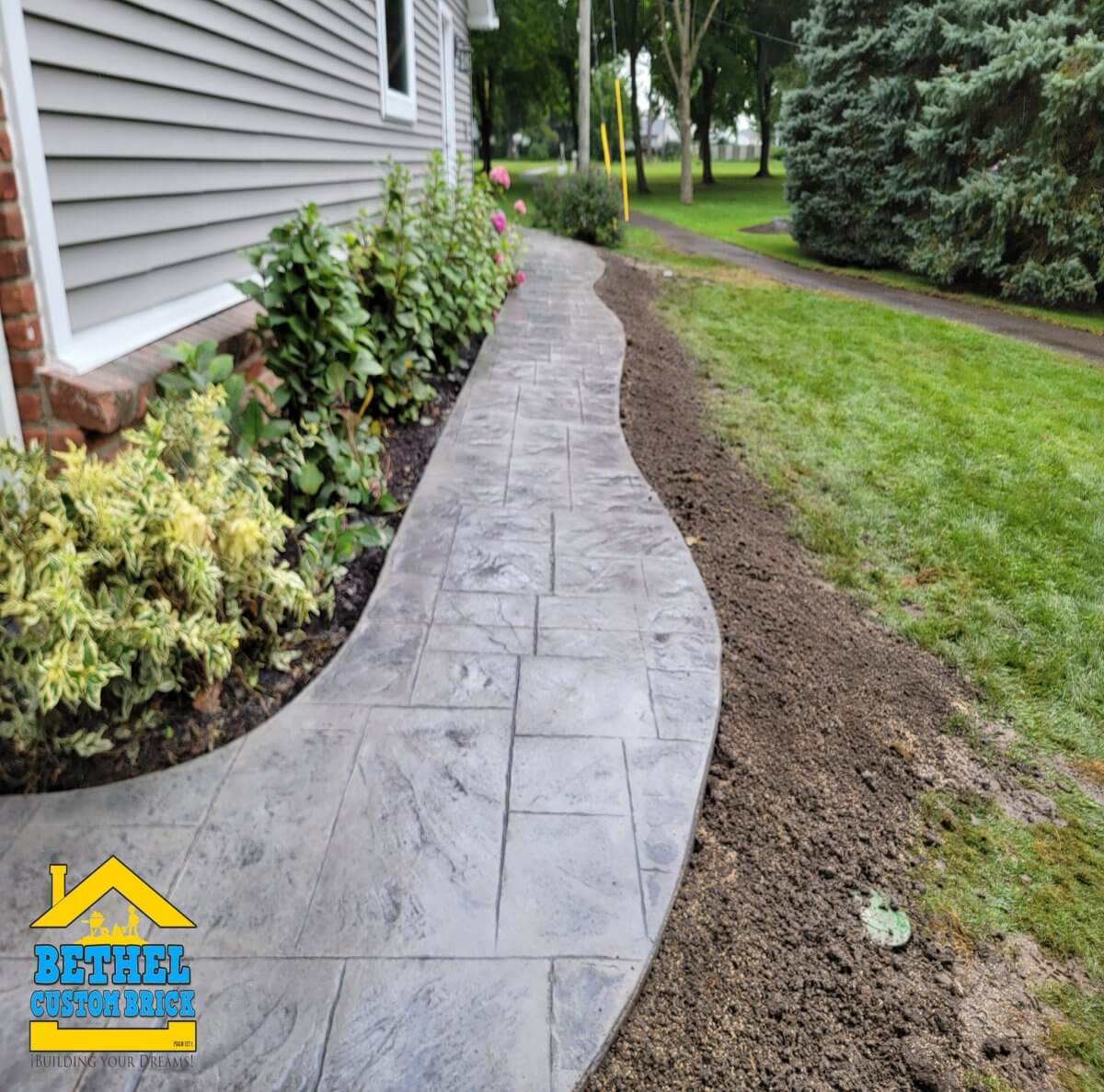 Aggregate Concrete for walkway