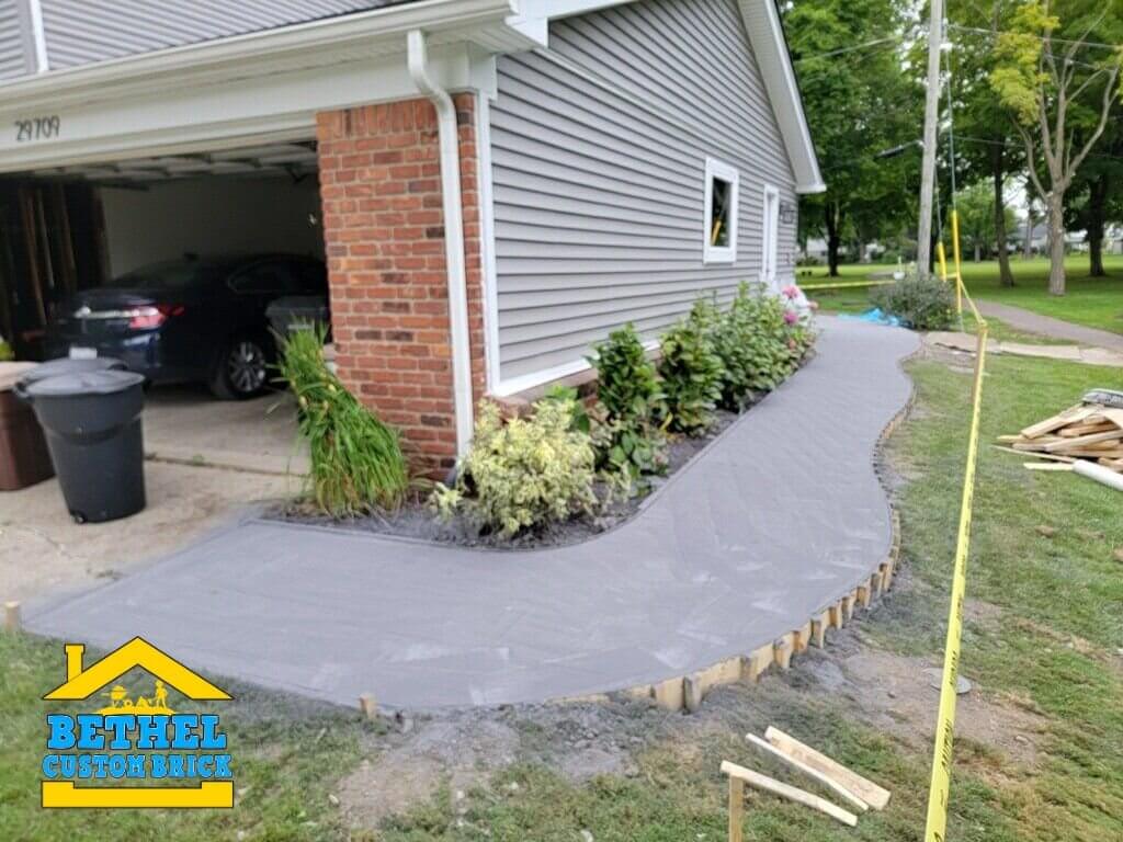 Aggregate Concrete for walkway