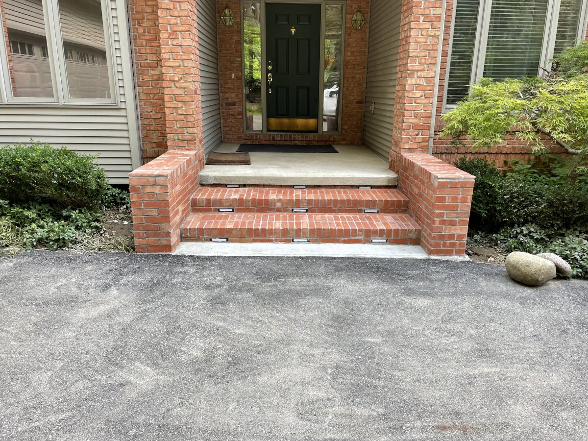 Brick porch restoration