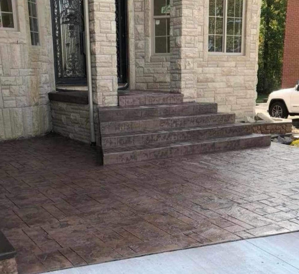 Stamped Concrete Porch & Patio