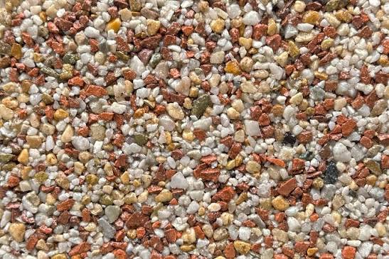 Close-up of Vuba Stone resin-bound aggregate