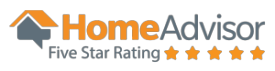 5-star rating from Home Advisor