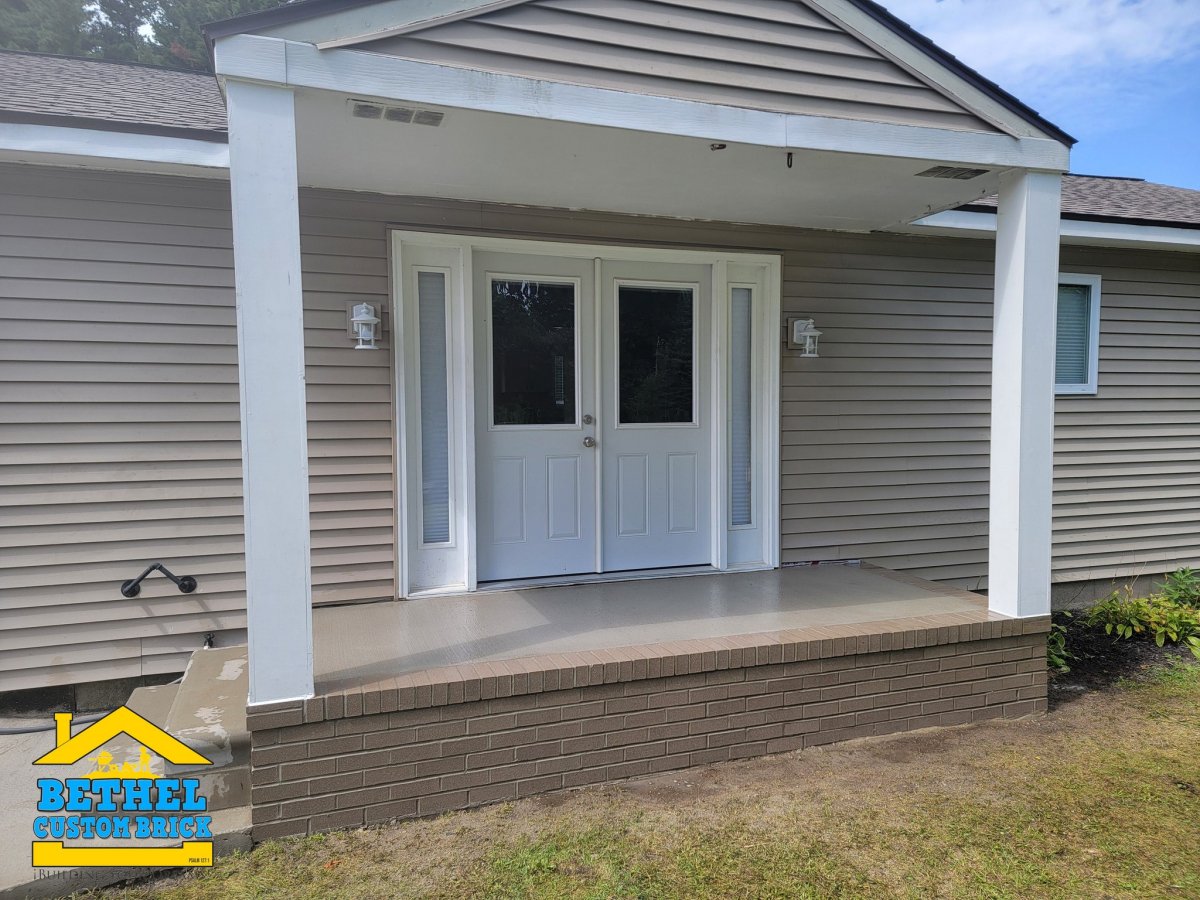 Concrete Brick Porch Rebuild